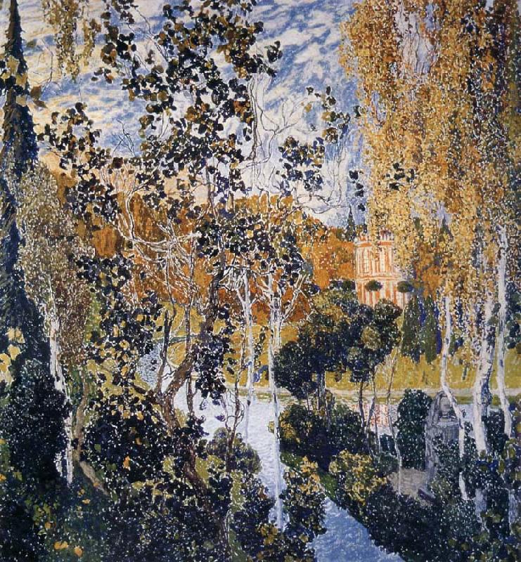 Alexander Yakovlevich GOLOVIN The view of PAVLOV Sweden oil painting art